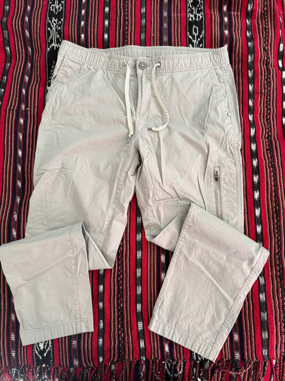 Vuori Women’s Ripstop Hiking Pants - Light Gray, Size XL